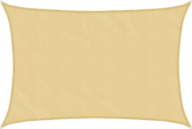 Furnicato Sonnensegel rechteckig aus Polyester-Oxford in Sandfarbe, B x T: 400 x 300 cm - Bild 1