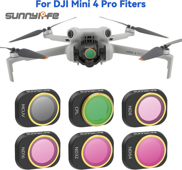 Sunnylife ND CPL Kamera Filter Set für DJI Mini 4 Pro und DJI Mini 4 Drone Zubehör - Bild 1
