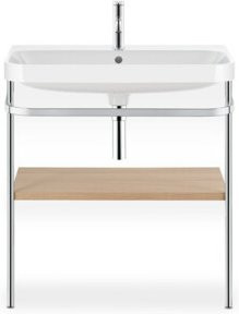 Duravit Möbelwaschtisch-Kombi Happy D.2 Plus in Weiß mit Konsole und 2 HL, B/T: 77,5 x 49 cm - Bild 1