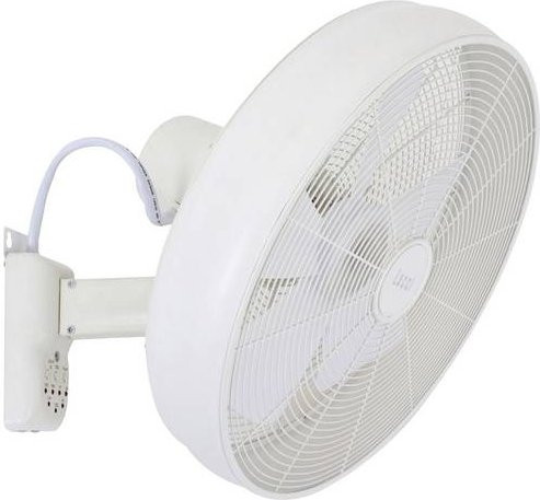 Lucci AIR Breeze Wandventilator Weiß mit Fernbedienung, Oszillation und Timer, 50W, Durchmesser: 46 cm - Bild 1