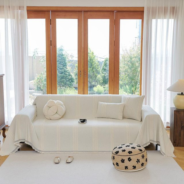 Super Six Sofa-Decke aus holländischem Samt, weiches Plüsch-Sitzkissen für alle Jahreszeiten, B x B: 180 x 130 cm - Bild 1
