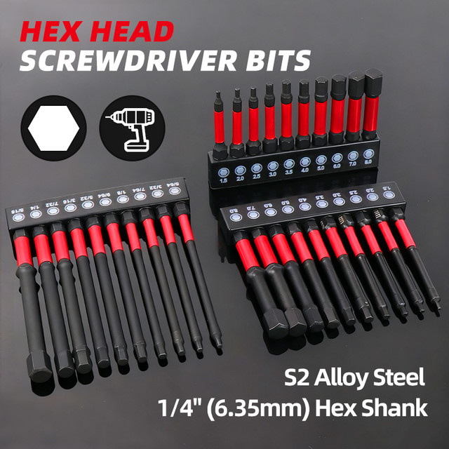 Onmaiwei Bit Set mit magnetischen Schraubendreher Bits für Hex, Phillips, Torx und Sicherheitsschrauben - Bild 1