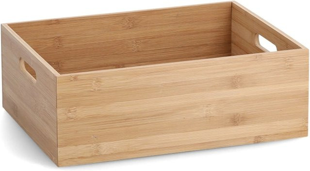 Zeller Aufbewahrungskiste aus Bambus in Natur/Braun, B/T/H: 40 x 30 x 14 cm - Bild 1