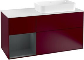 V&B Waschtischunterschrank Finion in Blau Matt Lackierung, Breite: 120 cm, Tiefe: 50,1 cm, Höhe: 50,1 cm - Bild 1