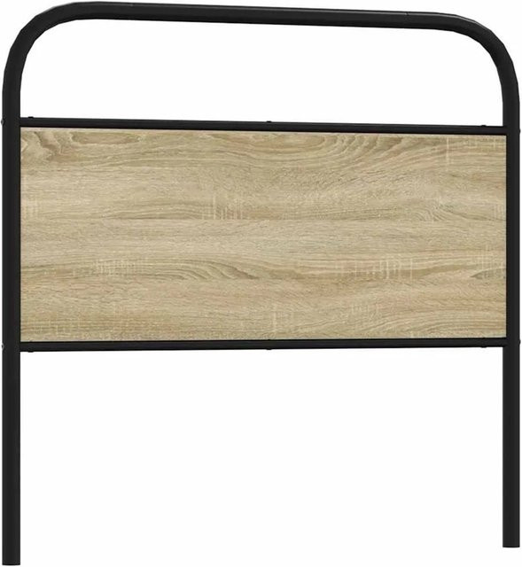 vidaXL Ersatz-Kopfteil in Sonoma Eiche aus Stahl und Holzwerkstoff, Breite: 90 cm - Bild 1