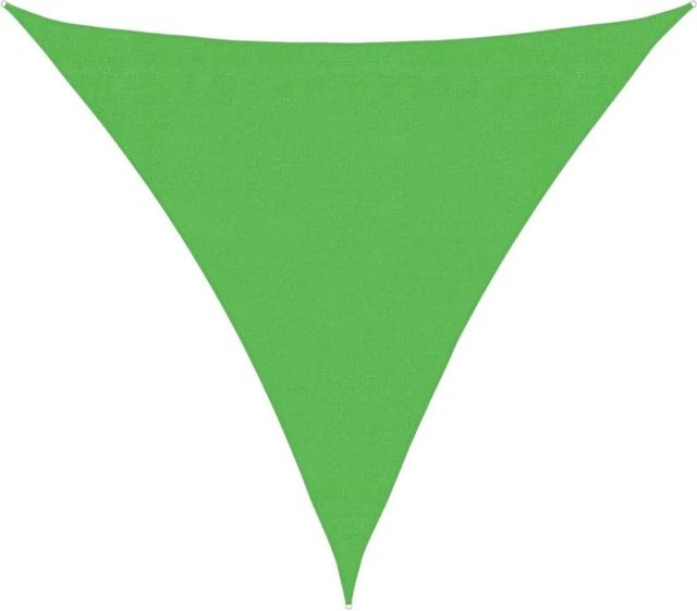 Furnicato Sonnensegel Dreieckig aus HDPE in Hellgrün, B x B x B: 3,6 x 3,6 x 3,6 m - Bild 1