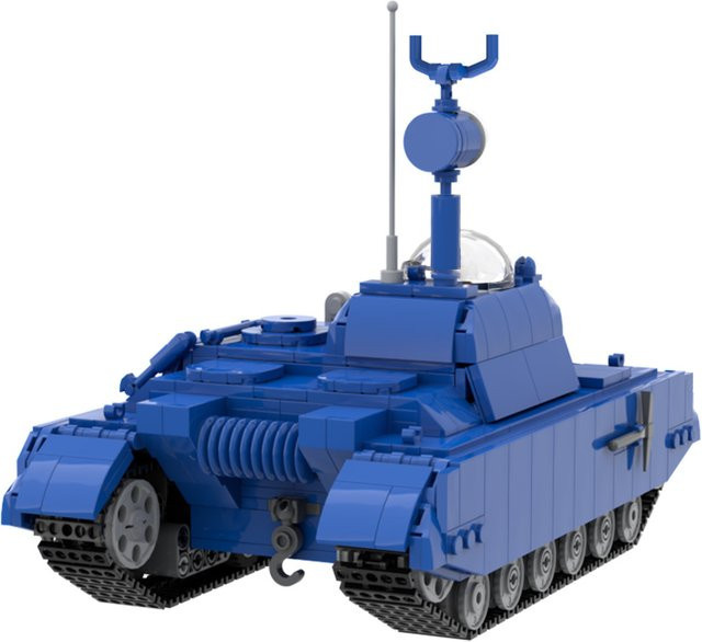 GOBRICKS MOC Entdecker auf dem Mond Panzer, High-Tech-Fahrzeuge, Weltraum - Bild 1