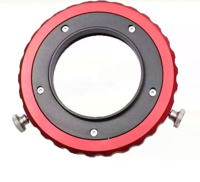 NYBOOCRA CAA 3-in-1 Modularer Rotator in Rot für Astrofotografie mit M42, M48 und M54 Gewinden für Teleskop-Kamera-Zubehör - Bild 1