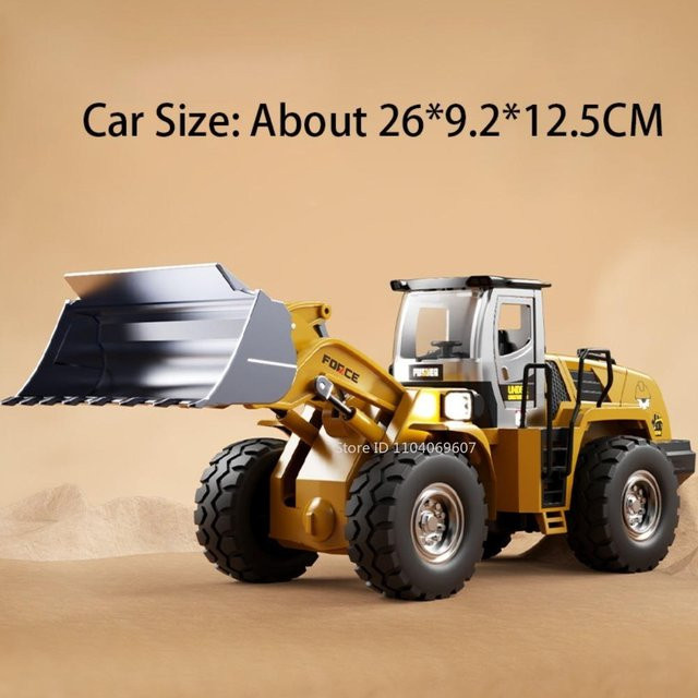 Linyi toy car Baulader Feuerwehrwagen LKW, Spielzeugmodell, 1:32, Metall, Licht und Sound, ab 14 Jahren - Bild 1