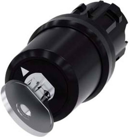 Siemens Schlüsselschalter 3SU1000-5PC01-0AA0 in Schwarz mit IP66, IP67 und IP69/IP69K Schutzart - Bild 1