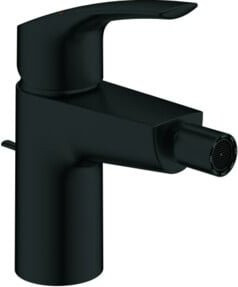 Grohe Eurosmart Bidet-Einhebelmischer mit Ablaufgarnitur in Matt Schwarz - Bild 1