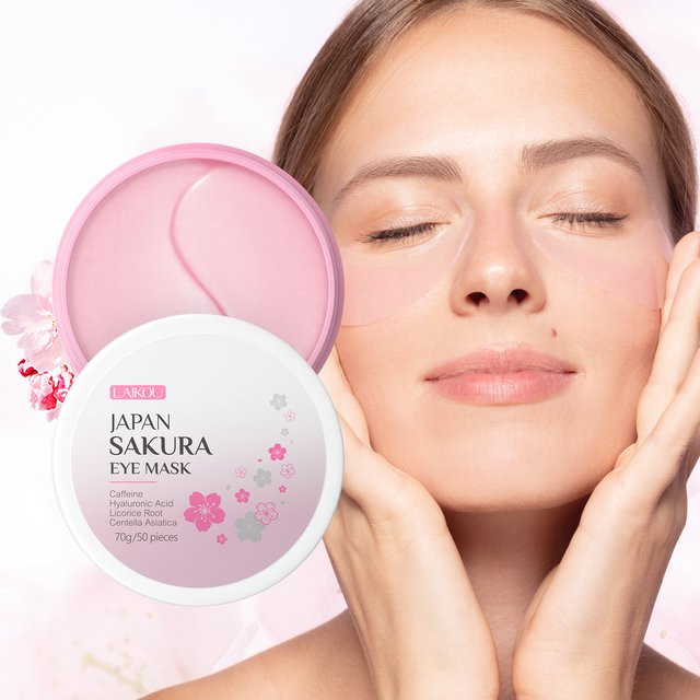 LAIKOU Japan Sakura Augenmaske, 50 Stück, 70g - Bild 1