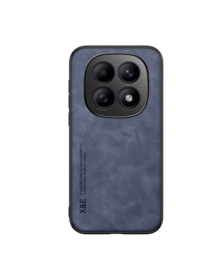 Xiaomi Luxuriöse Schafsleder-Handyhülle für Redmi Note 15 14 Pro Plus und Redmi Note 15 14 Pro 5G 4G in Grau mit Magnetischer Haftung - Bild 4