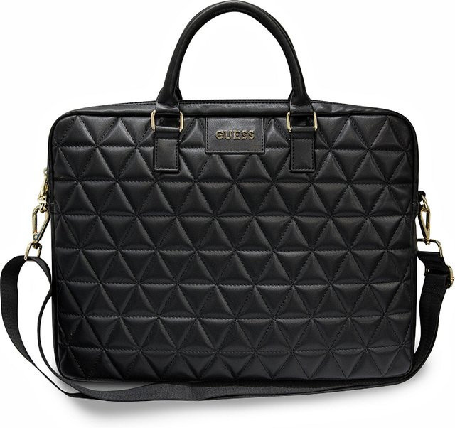 Guess Quilted Laptop Tasche für 15-Zoll-Laptops in Schwarz - Bild 1