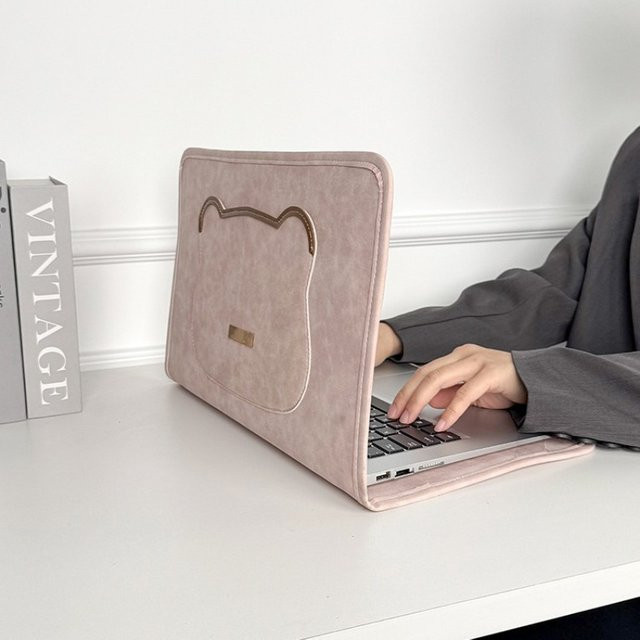 Minimalistische Laptop Schutzhülle für Studenten in Pink für 13, 14 und 15 Zoll - Bild 1