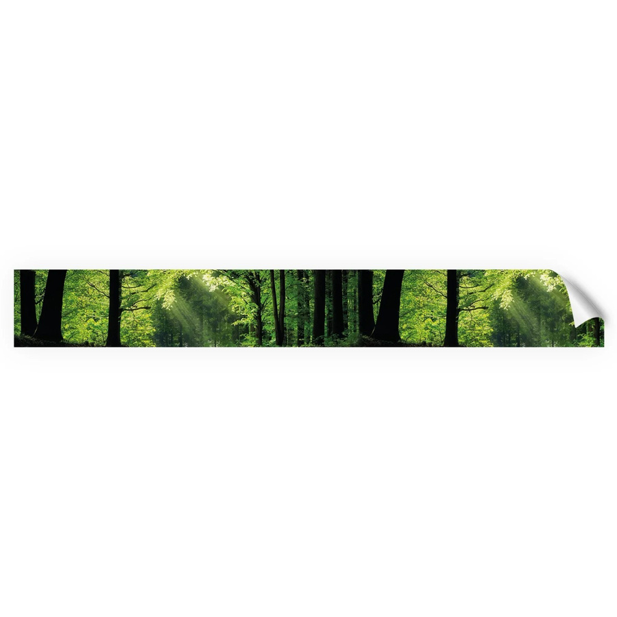 Myspotti Küchenrückwandfolie Sommerwald in Grün, selbstklebend, B: 450 cm, H: 60 cm, im Tile-Look - Bild 2