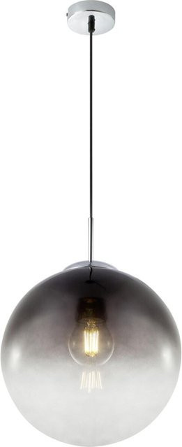 Globo Pendelleuchte Varus in Chrom mit Rauchglas, H: 120 cm, B: 30 cm, T: 30 cm, E27 - Bild 2