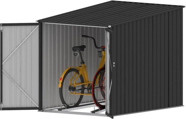 Tepro Fahrradbox Bike & More Midi in Anthrazit, B/T/H: 142 x 157 x 197 cm - Bild 1