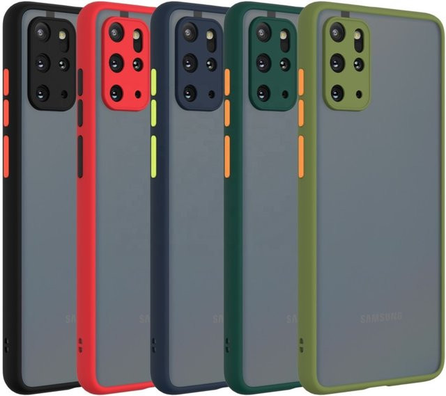 Stoßfeste Schutzhülle mit Kameraschutz für Samsung Galaxy S20 Plus und S20 Ultra in Schwarz - Bild 1