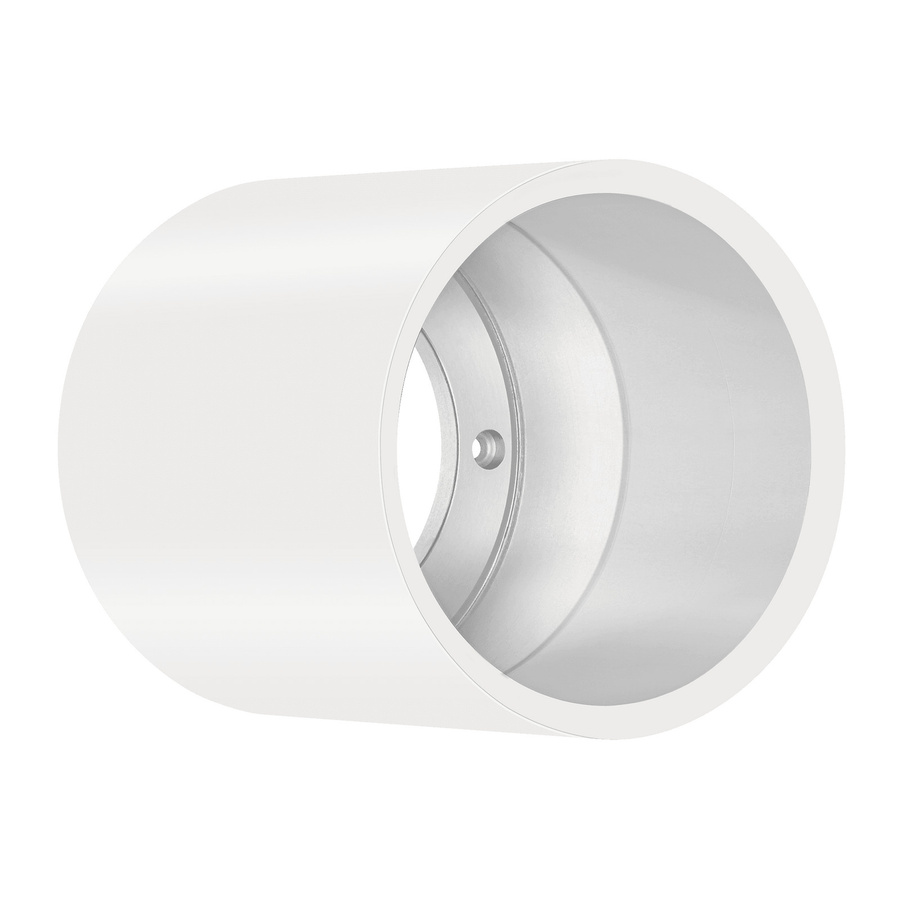 Luxvenum Forma Bad Aufbaurahmen Tube aus Aluminium in Weiß mit IP44 Schutz für Badezimmer und überdachte Außenbereiche (GU10) - Bild 1
