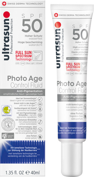 Ultrasun Photo Age Control Fluid Anti-Pigmentation, SPF 50, Gesicht, Ectoin - Bild 1