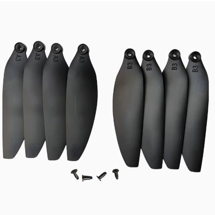 Universal Folding Propeller Blades Quadcopter Ersatzklingen aus Kunststoff in Schwarz, 58mm oder 66mm - Bild 2