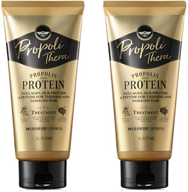 Elastine Propolitera Damage Care Haarbehandlung Set, 2 x 300 ml, Propolis - Bild 1