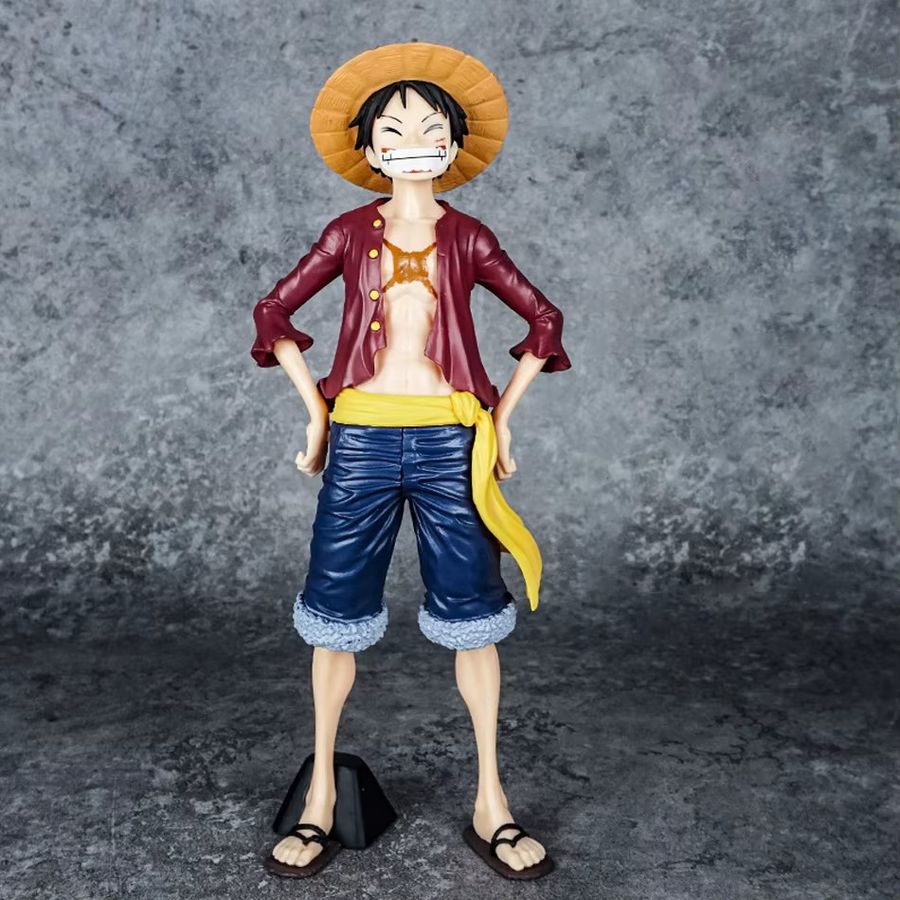 Bandai One Piece Anime Figur Luffy Smiley Actionfigur aus PVC, Höhe: 26 cm - Bild 4