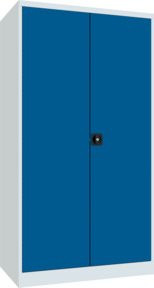 Pavoy Schwerlastschrank mit 4 Fachböden in Grau und Blau, H x B x T: 195,0 x 104,0 x 63,0 cm - Bild 1