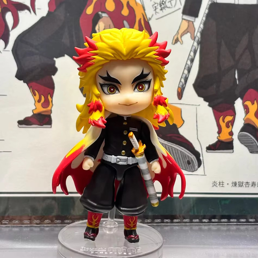 Bandai Demon Slayer Figuren, Nezuko, Tanjirou, Zenitsu, Inosuke, Kyoujurou, Giyuu, Q-Version PVC-Modelle - Bild 6