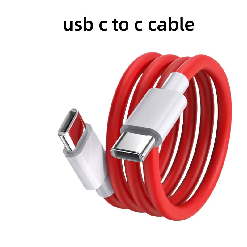 OnePlus Original USB-C Kabel für SuperVOOC und Warp Charge mit 80 W bis 100 W Schnellladung in Rot - Bild 5