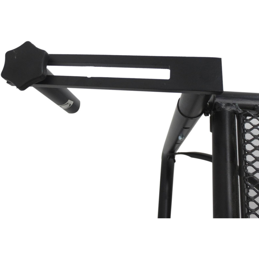 Outsunny Balkonhängetisch aus Metall in Schwarz, höhenverstellbar und rechteckig, B/T/H: 56,5 x 60 x 45 cm - Bild 2