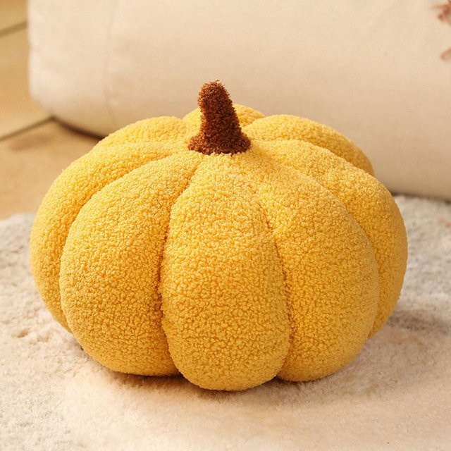 Kleine Kürbis Plüschtiere, gelb, 20cm - Bild 1