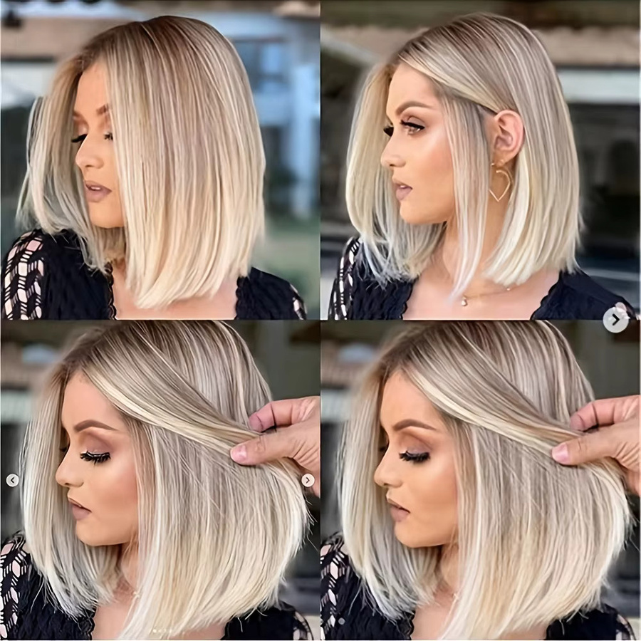 BoBo Perücke, Blond, Synthetische Faser, Damen - Bild 2