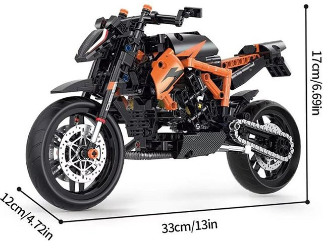 1290 Motorrad Modellbausatz, 1:8, 529 Teile, ab 18 Jahre - Bild 1