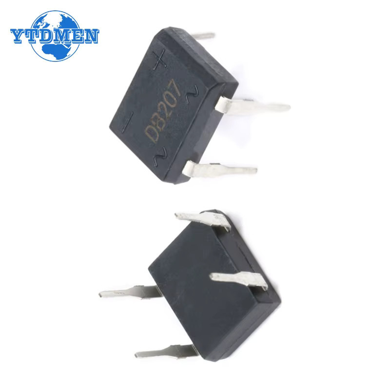 20er Set YTDMEN DB207S Brückengleichrichter DIP4 1000V 2A Leistungsdiode in Schwarz - Bild 2