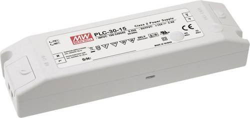 Mean Well MW PLC-30-36 LED-Treiber, weißer LED-Trafo mit 30W, 36 V/DC, Konstantspannung und Konstantstrom 0 - 0.84A, nicht dimmbar - Bild 1