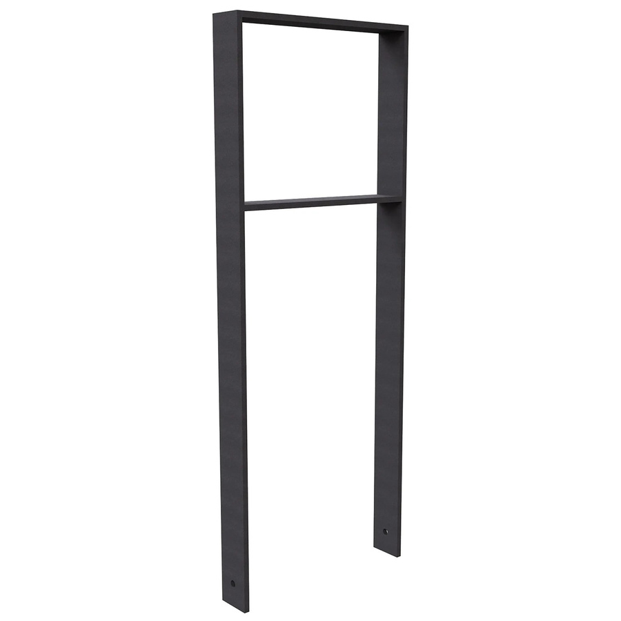 Schake Anlehnbügel Flachstahl Querholm in Eisengrau, Breite: 120 cm, Höhe: 45 cm - Bild 2
