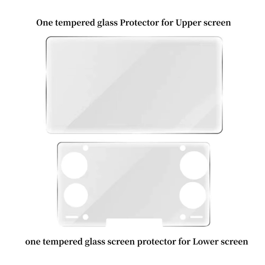 AYN HD-Schutzfolie aus gehärtetem Glas mit 9H-Härtegrad für die AYN THOR Spielkonsole, transparent, Dual-Display-Schutzfolie - Bild 4