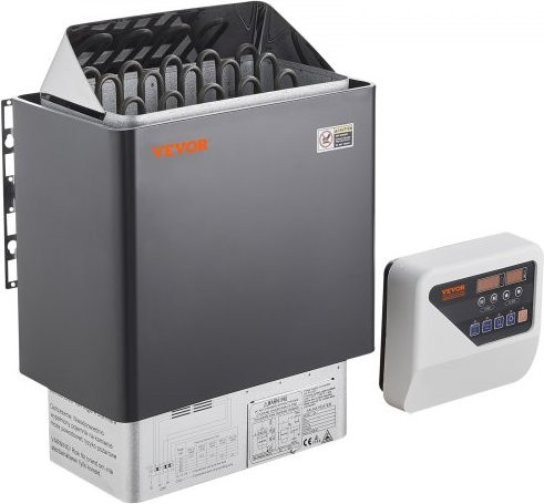 VEVOR Saunaofen 8 kW mit digitaler Steuerung und 3-Stunden-Timer für 8–12 m³, tragbare Saunaheizung für drinnen und draußen, max. 110 °C - Bild 1