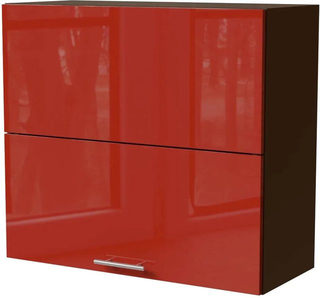 Feldmann-Wohnen Klapphängeschrank Brerra Lava Karminrot Hochglanz B/T/H: 80 x 32,5 x 72 cm - Bild 1