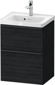 Duravit Waschtischunterschrank D-Neo, schwarz matt, Wandhängend, B/T/H: 48,4 x 37,2 x 62,5 cm - Bild 1