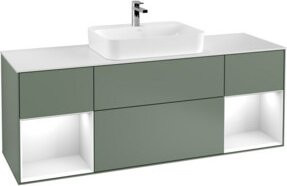V&B Waschtischunterschrank Finion in Weiß lackiert, B/T/H: 160 x 50,1 x 0 cm - Bild 1