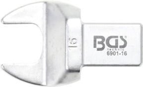 BGS Einsteck-Maulschlüssel 6901-16 aus Chrom-Vanadium in Silber, Größe 16 mm, Aufnahme 14 x 18 mm - Bild 1
