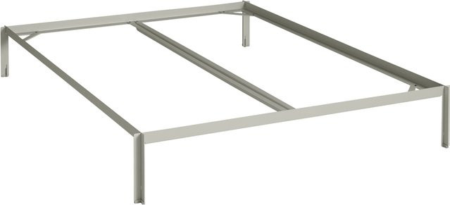 HAY Connect Bed in Grau aus pulverbeschichtetem Metall im Industrial Design - Bild 1