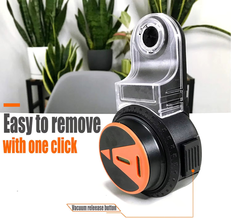 NIUXIANG 2-in-1 Bohrstaubsammler und 360 Grad Laser Level in Schwarz - Bild 3