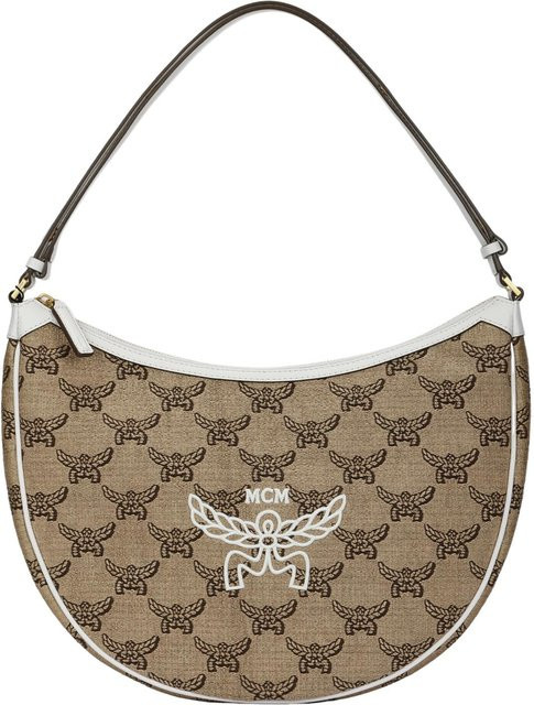 MCM Hobo Umhängetasche Jacquardstoff, Beige, Damen - Bild 1