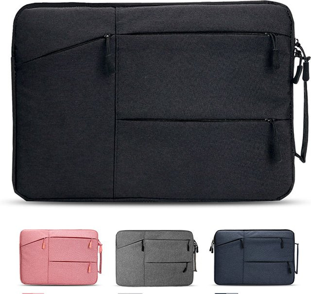 Wasserdichte Laptop-Hülle Handtasche von Fomscvka in Blau für Macbook Pro, Air, Lenovo, ASUS, Huawei und Dell (12 bis 16 Zoll) - Bild 1