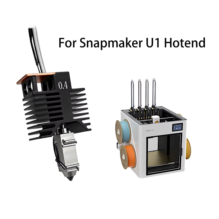 Snapmaker U1 High Flow Hotend mit gehärteter Stahldüse und Keramik-Heizkit für 3D-Drucker 24V 48W - Bild 2