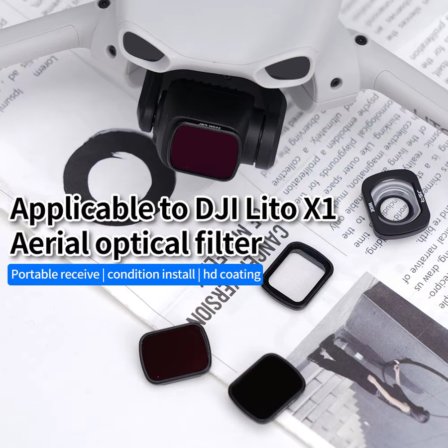 DJI Lito X1 Objektivfilter Set für DJI Flip Drohnen, CPL UV ND Filter in Schwarz - Bild 3